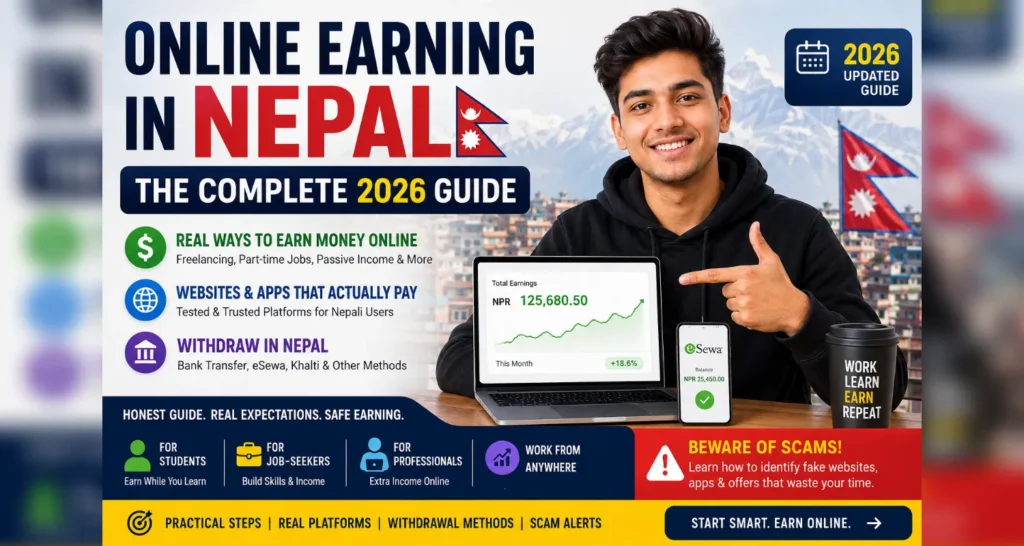 Online Earning in Nepal 2026: Real Ways, Apps & Payments