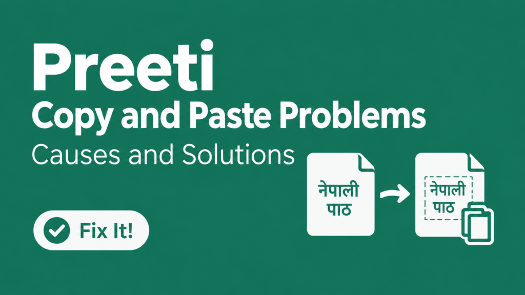 Preeti Copy and Paste Problems: Causes and Solutions